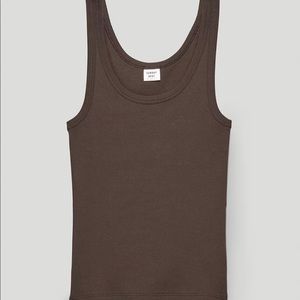 Aritzia Sunday Best brown tank top
